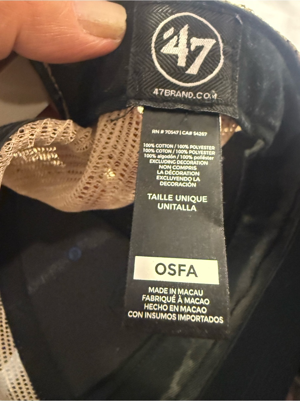 Label inside women's jacket - Picture 4 of 5